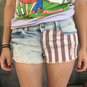 Iris Jeans American Flag Shorts